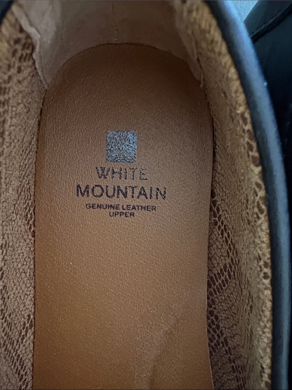 White Mountain Black Leather Penny Loafers - Women - Picture 3 of 5